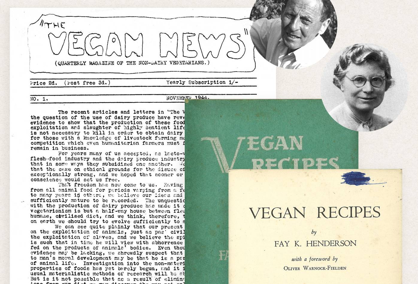 The Vegan News #1・Donald Watson / Vegan Recipes・Fay K. Henderson
